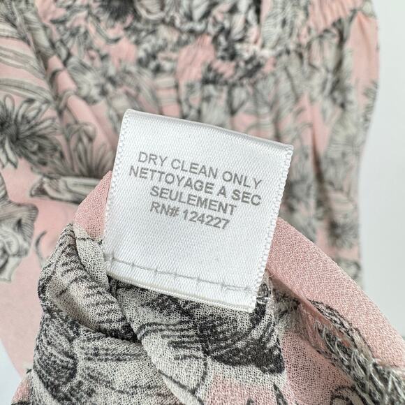 MISA Los Angeles Floral Print Valeria Halter Neck Midi Dress Pink Size Medium - Picture 10 of 12